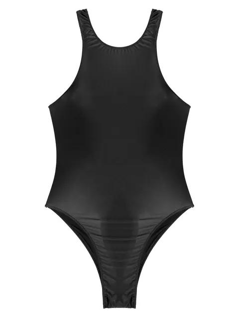 Freebily Women's Glossy High Cut Thong Bodysuit Tight Leotard One Piece  Swimsuit Lingeries : : Clothing, Shoes & Accessories