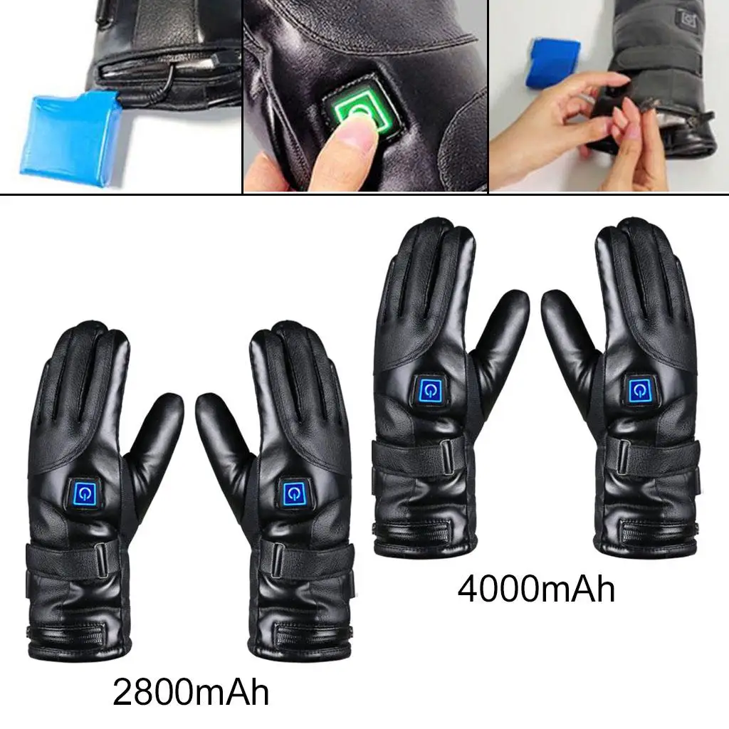 Men Women Sport Heated Gloves Rechargeable Battery Hand Warmer Winter Heated Gloves for Sport Hunting Outdoor Climbing Ski