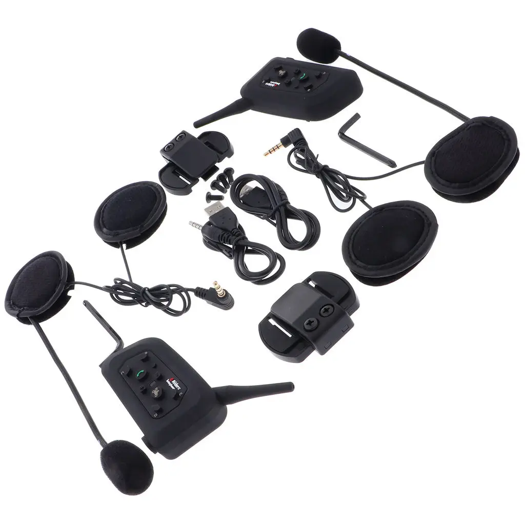 1200m Motorcycle Bluetooth Headset Wireless Communication System 