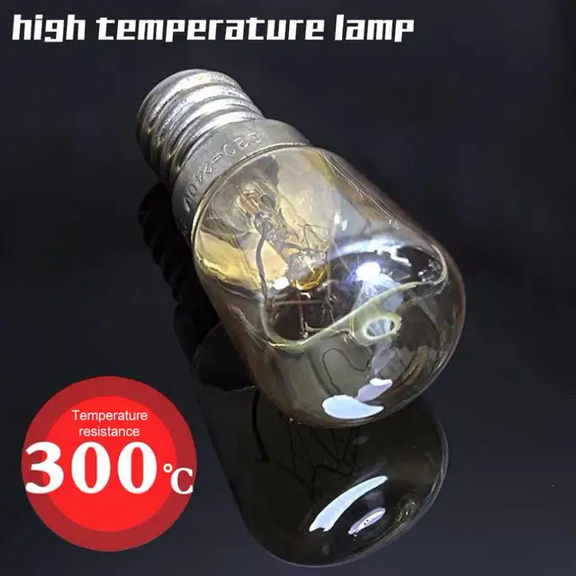 Ampoule pour four à micro-ondes E14 40W/50W, 110V/220V, haute température,  500 ℃, résistant à la chaleur, lampe halogène pour la maison - AliExpress