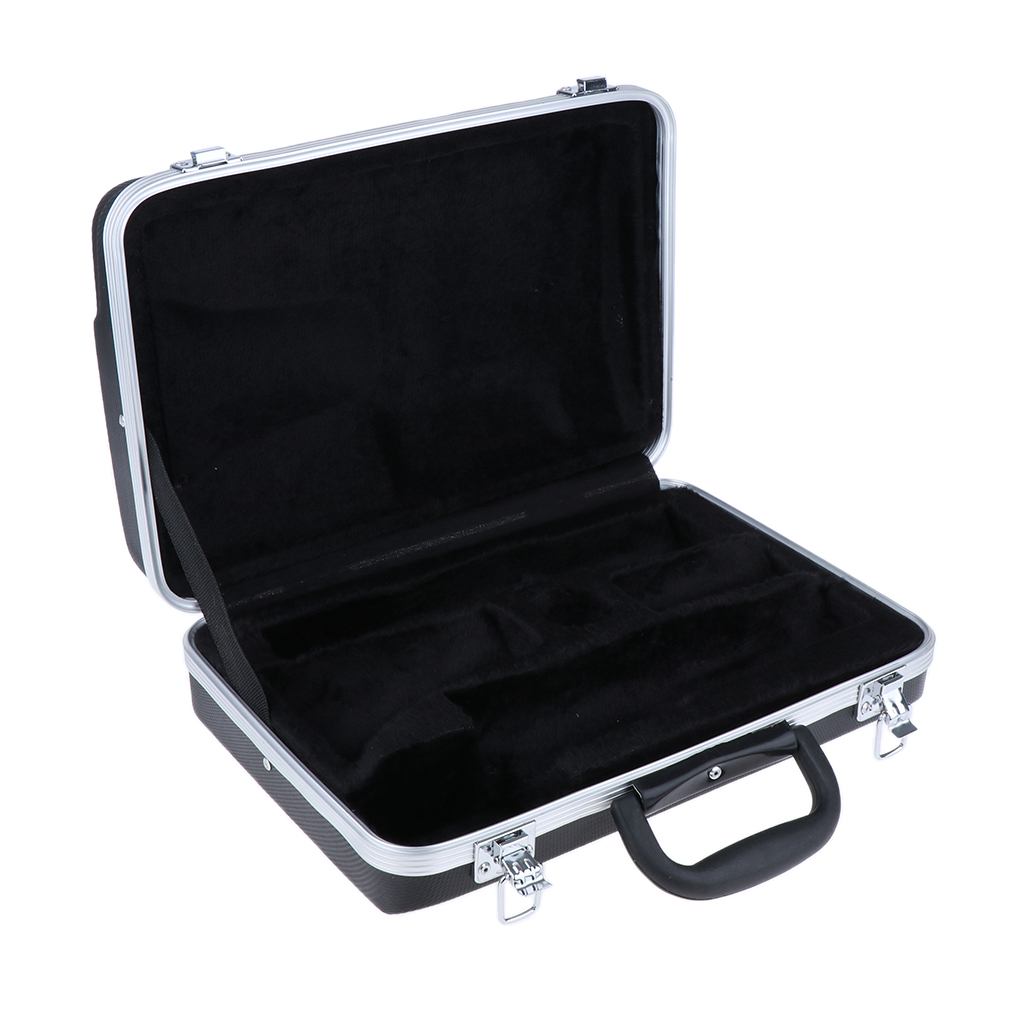 Portable Plastic Clarinet Gig Bag Case Hard Protector with Lining