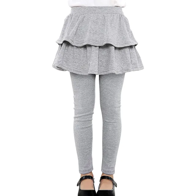 Kids Baby Girl Skirt Pants Leggings Child Plain Tutu Ruffle Skirts Pants  Trouser | eBay