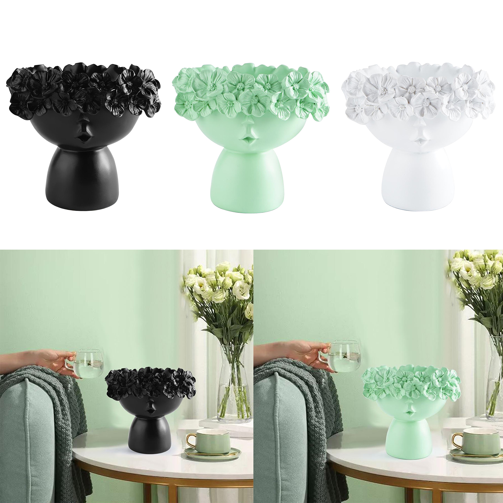 Car Resin Flower Pot Garden Flower Pot Succulent Bonsai Plant Indoor Flower Pot Office Table Flower Pot Decoration