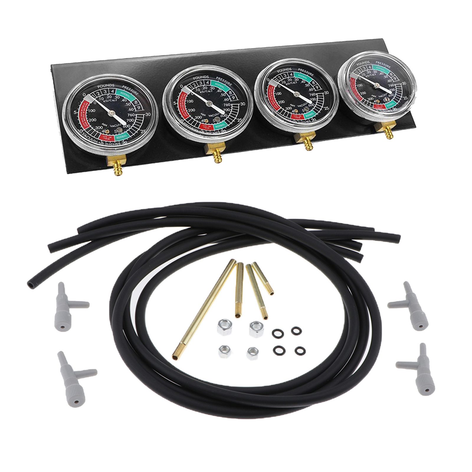 Motorcycle Carburettor Carb Vacuum Gauge Synchronizer Balancer 2 Cylinder Set Guage Tool
