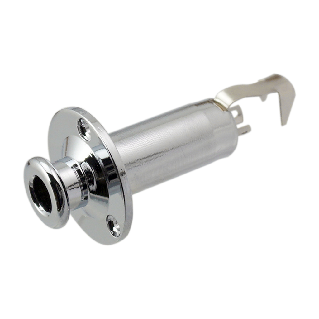 Brass 1/4' Strap End Pin Output Input Jack with Mounting screws Stringed Instruments For Electric Guitar Bass
