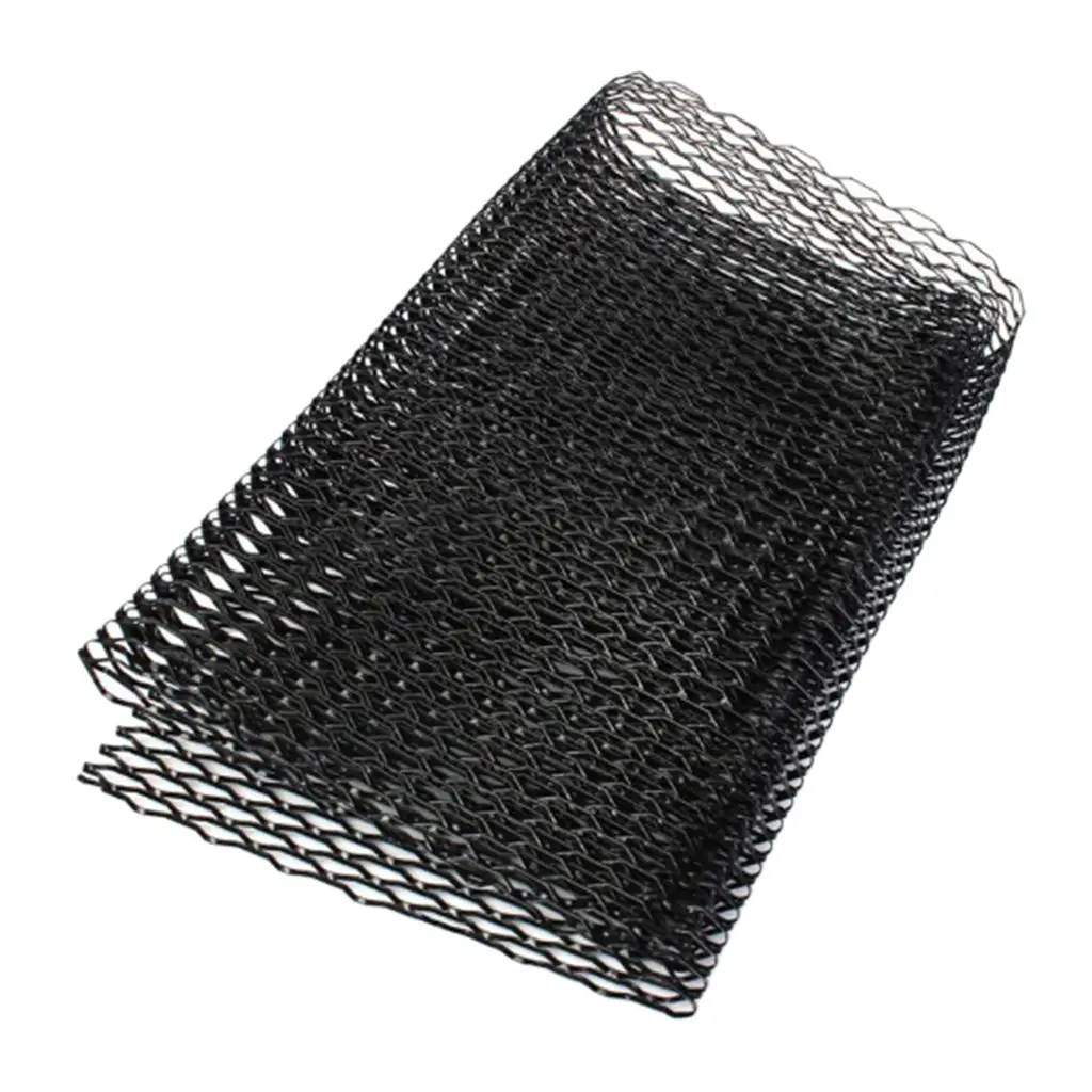 Perfeclan Sea Gull Shape Car Front Bumper Grille Net Universal Aluminum Alloy Hood Black Mesh Grille Bumper Grill for Car