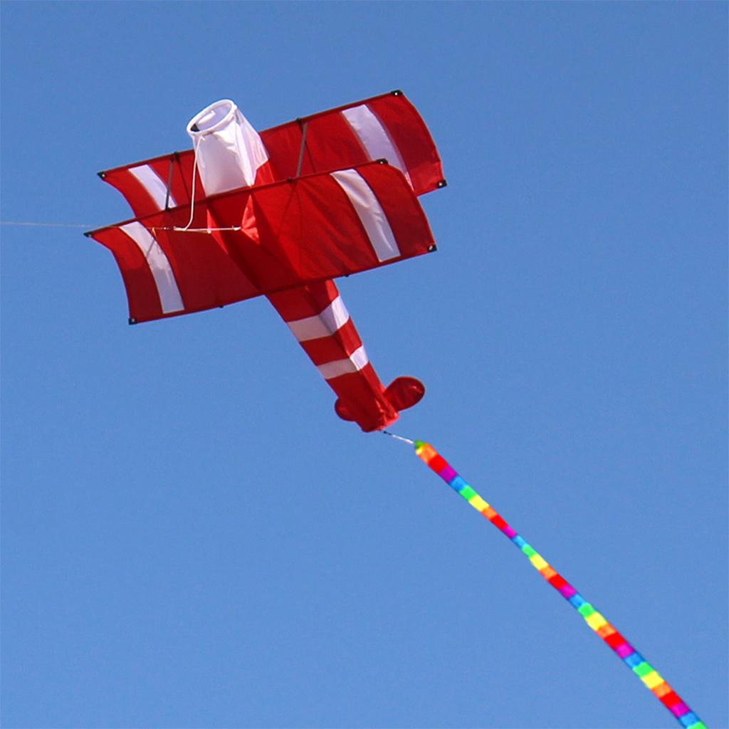 Single-Line Biplane Kites Outdoor Sport Toys Outdoor Plane Kite for Children