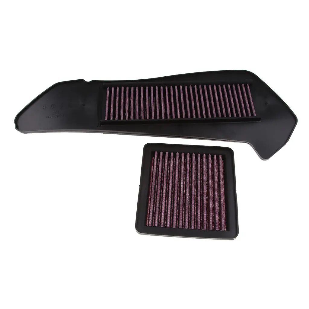 2Pcs Motorcycle Part Air Filter Air Intake Cleaner Engine Protect Air Cleaner Filter for Yamaha XMAX 250 300 X MAX 300
