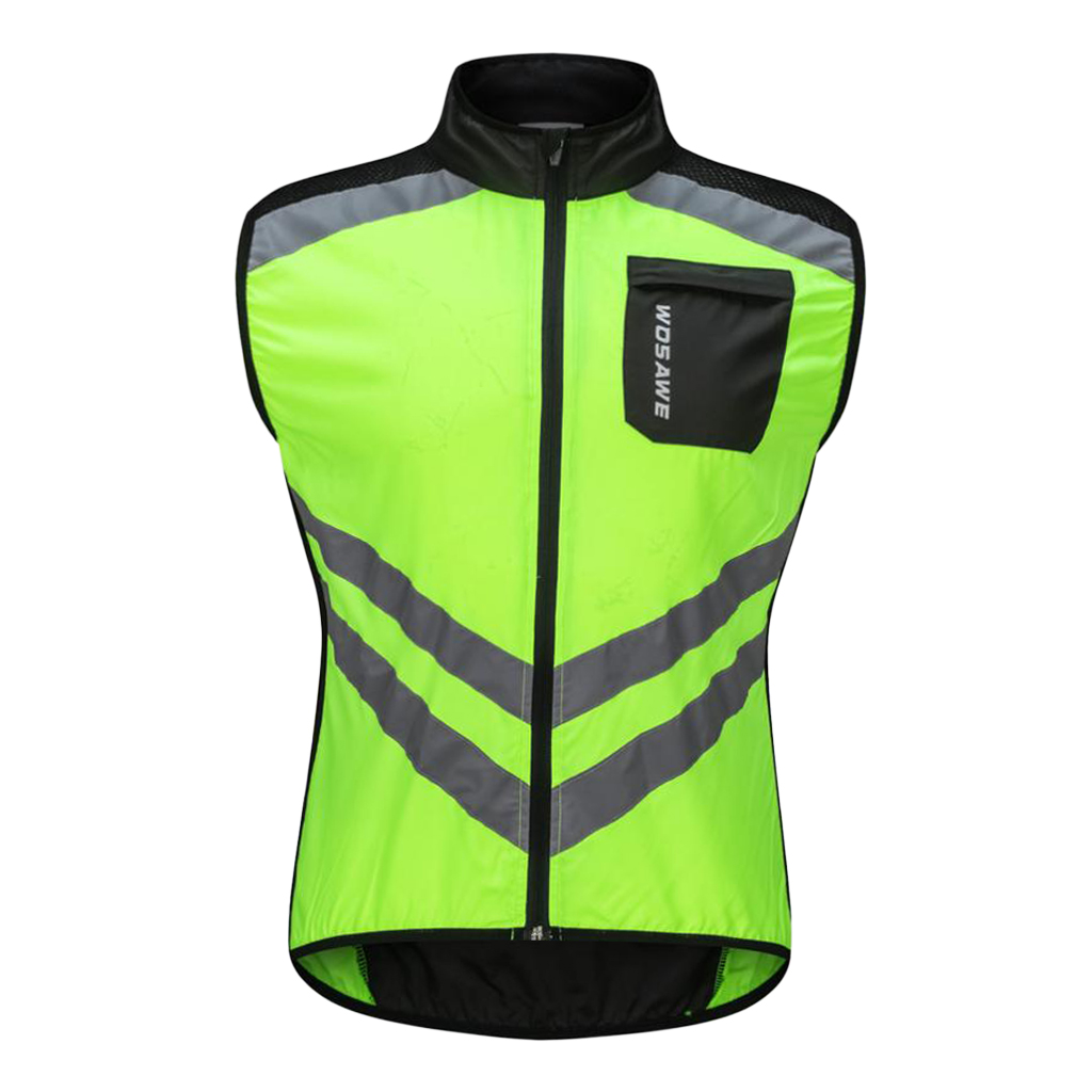 Safety Running Cycling Racing Bike Riding Road Biking Vest Windproof Waterproof Reflective for Long /Short /Night Riding M-XXXL