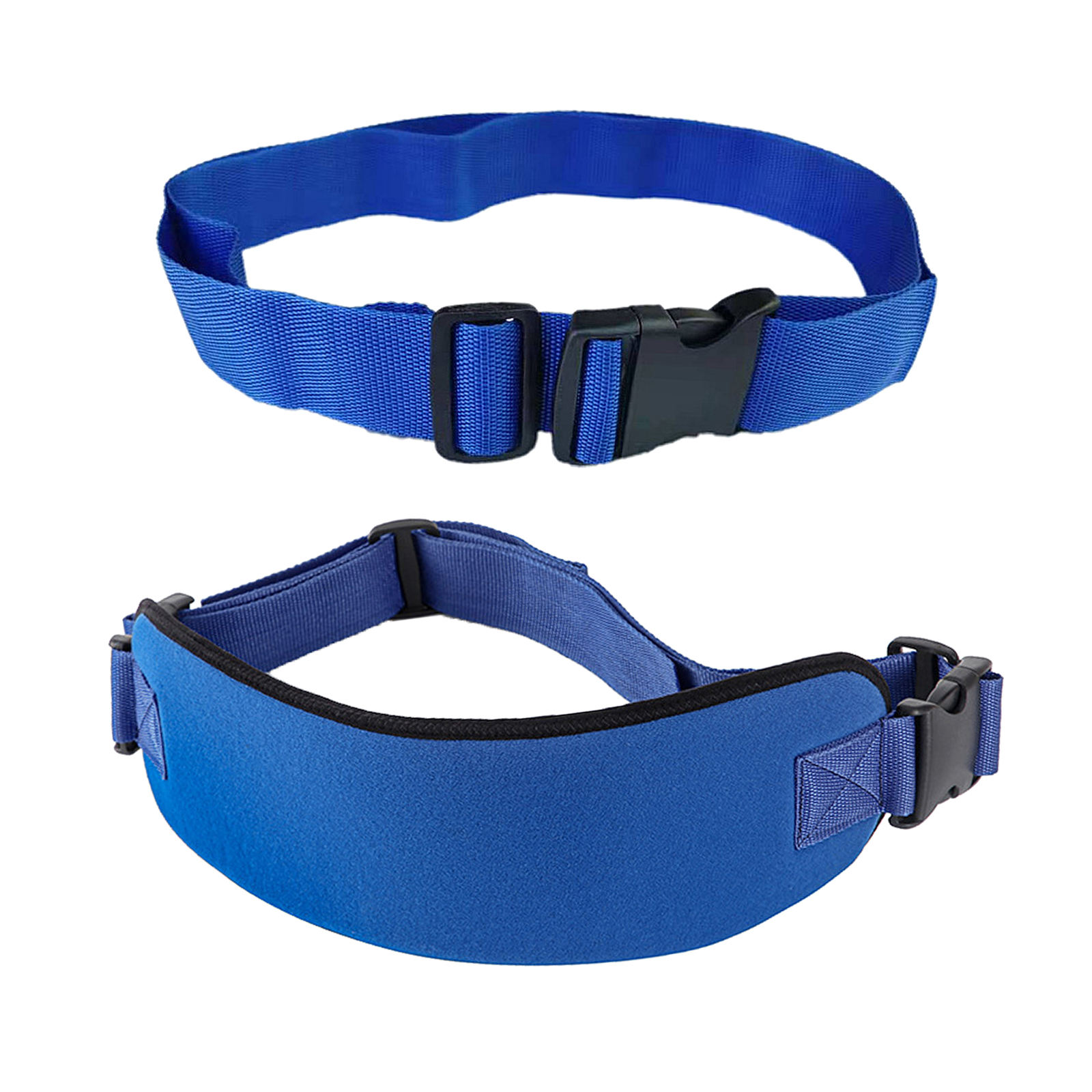 Wheelchair Seat Belt Protect Fixed Durable Quick Release Buckle Blue Constrained Bands for Patient Caring Adult Disabled Elderly