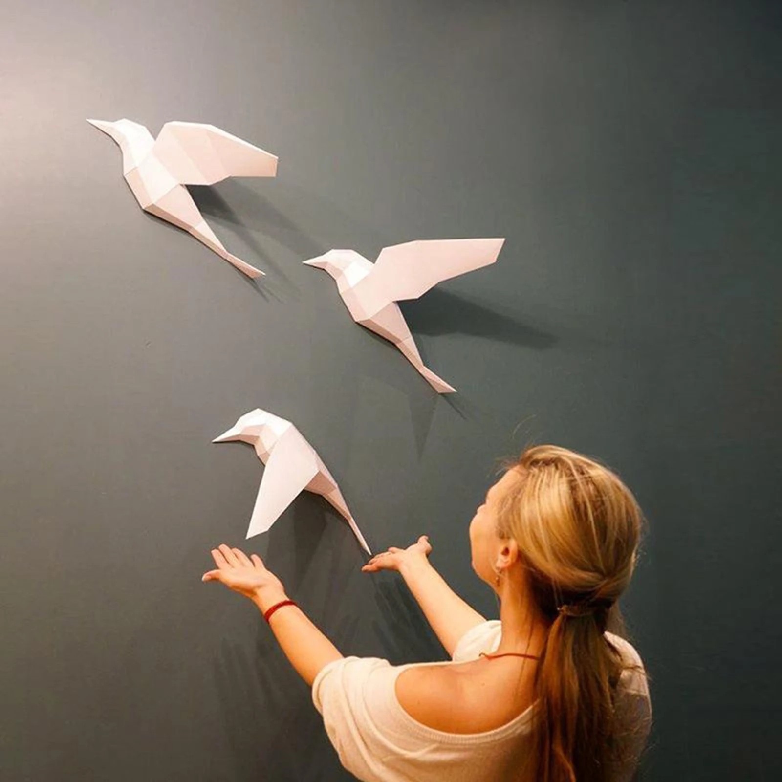 3D Paper Model Birds Papercraft Puzzle Paper Craft Handmade DIY Scored Paper