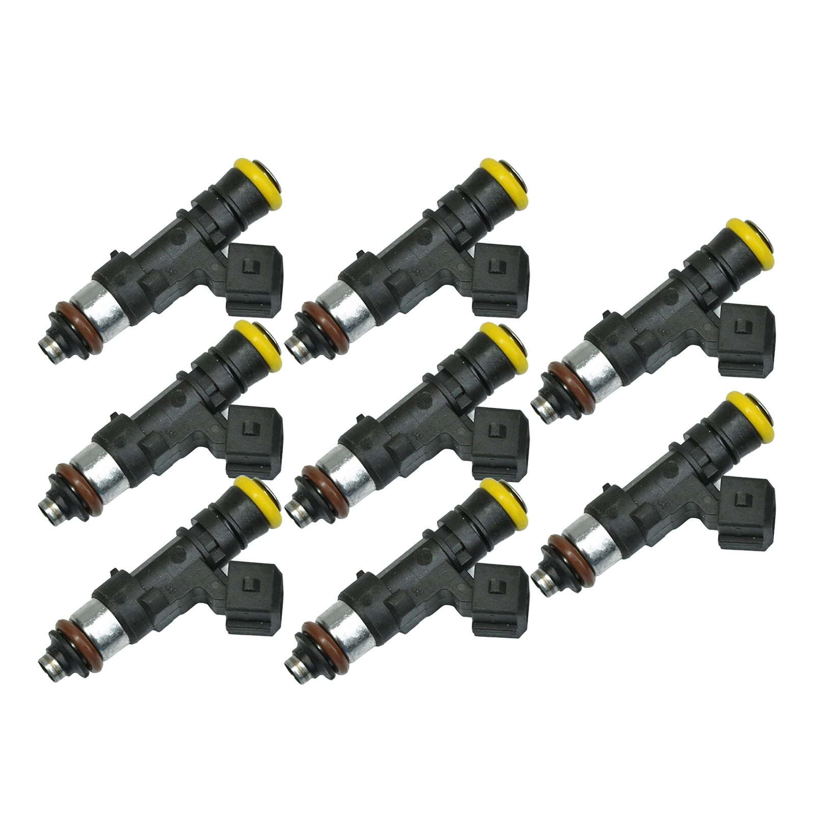 8Packs High Impedance Fuel Injectors EV1 Connector 210lb 2200cc 0280158829 for Honda Audi, Material: Metal & composite plastic