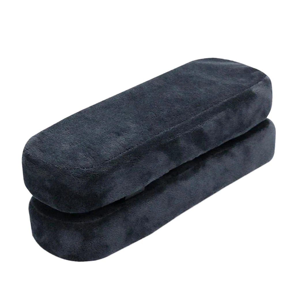 2 Pack Anti-slip Bottom Memory Foam Chair Armrest Pads Cushion Elbow Pillows