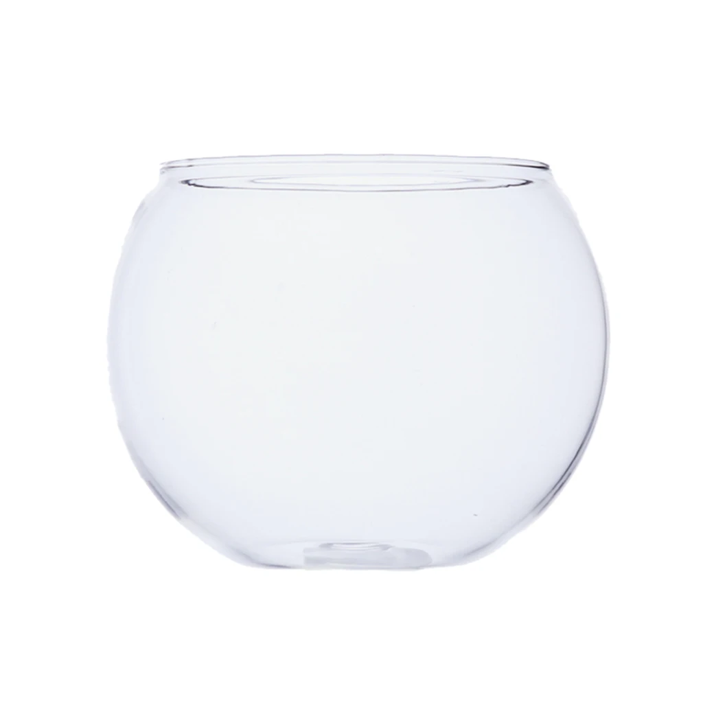 Clear Glass Round Bowl Sphere Vase Fish Tank Flower Plant Hydroponic Pot Jar Office Home Tabletop Centerpieces