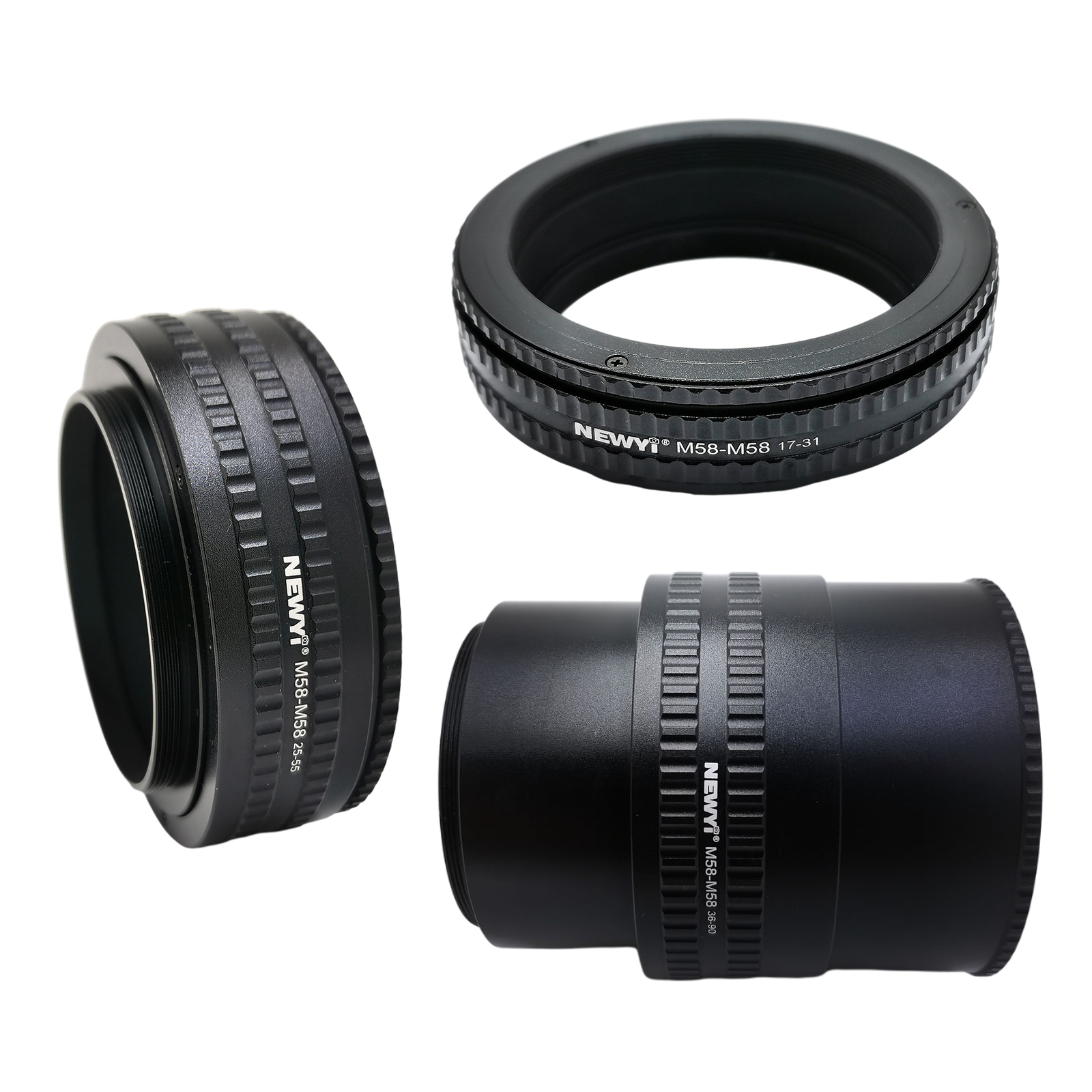 M58 to M58 Focusing Helicoid Adapter Anodized Adjustable Micro Extension Tube for Camera Focusing Moulding