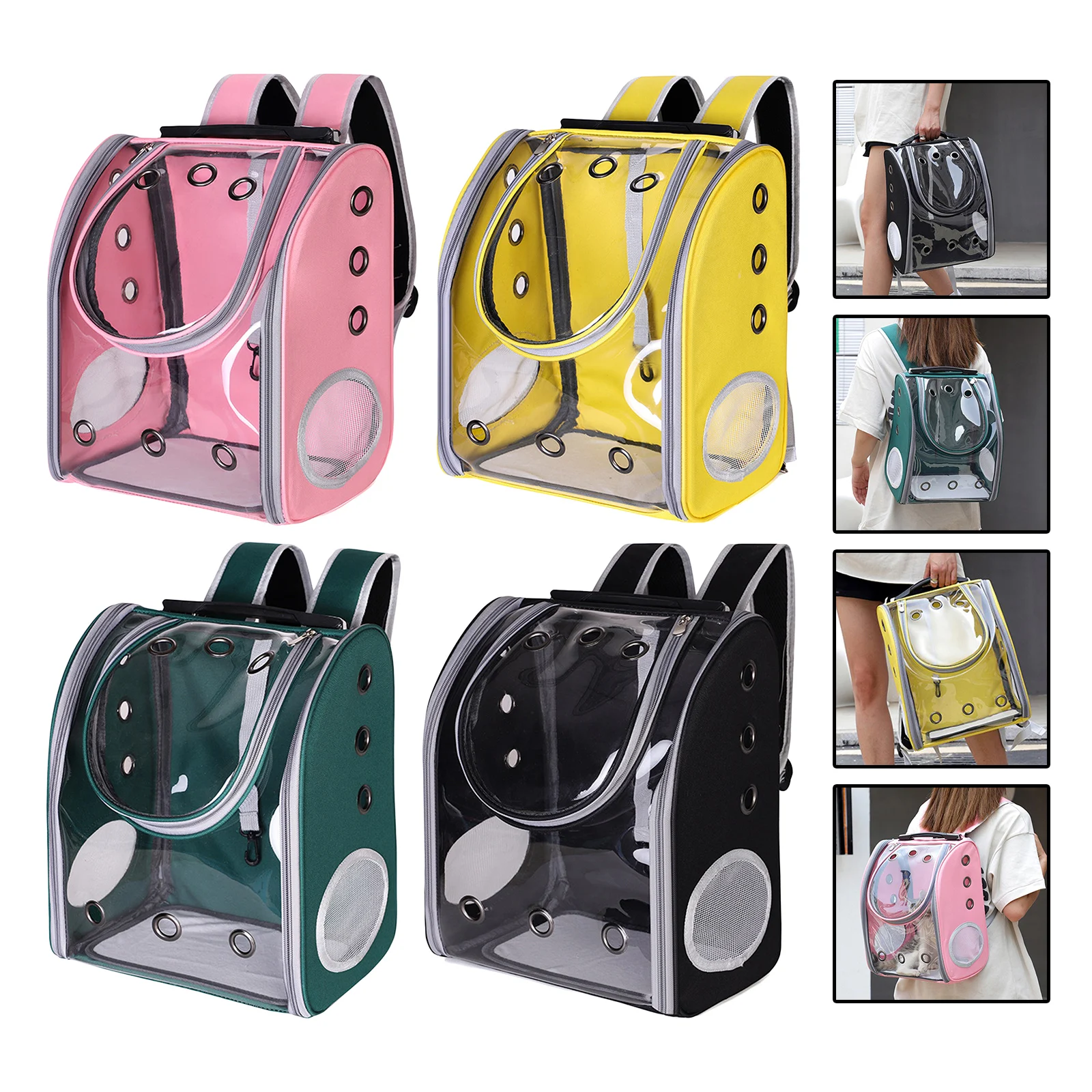 Cat Backpack Carrier Large Clear Pet Bubble Carry Bag Portable Ventilated Cats Dogs Carrier Outdoor Waterproof Capsule Bag