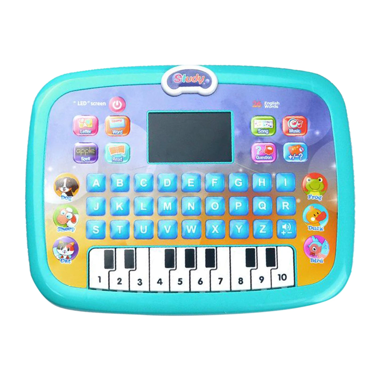 Educational Computer Toys LED Screen Teaching Learning Tablet Machine Gifts