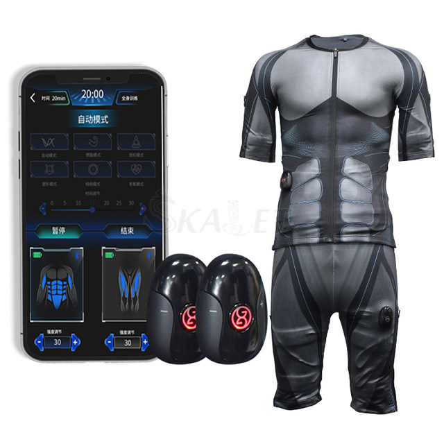 ultra sound and electro muscle stimulation face electric ems electronic  magnetic muscle stimulator suit - AliExpress