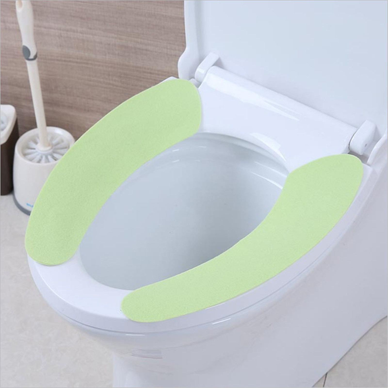 Autocollant Décoratif Pour Couvercle De Toilette - Bleu, PVC, Facile à Nettoyer - Neuf
