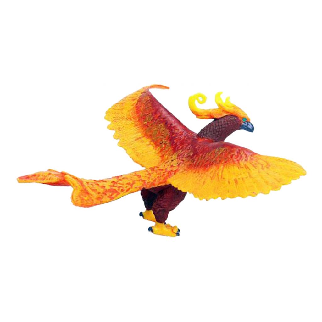 Simulation Bird Animal Action Models Figurines Toys Flying Phoenix Desktop