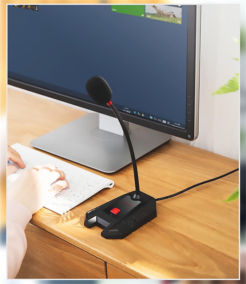 Lenovo PCM102S Desktop Microphone For Computer Wired Microphone For