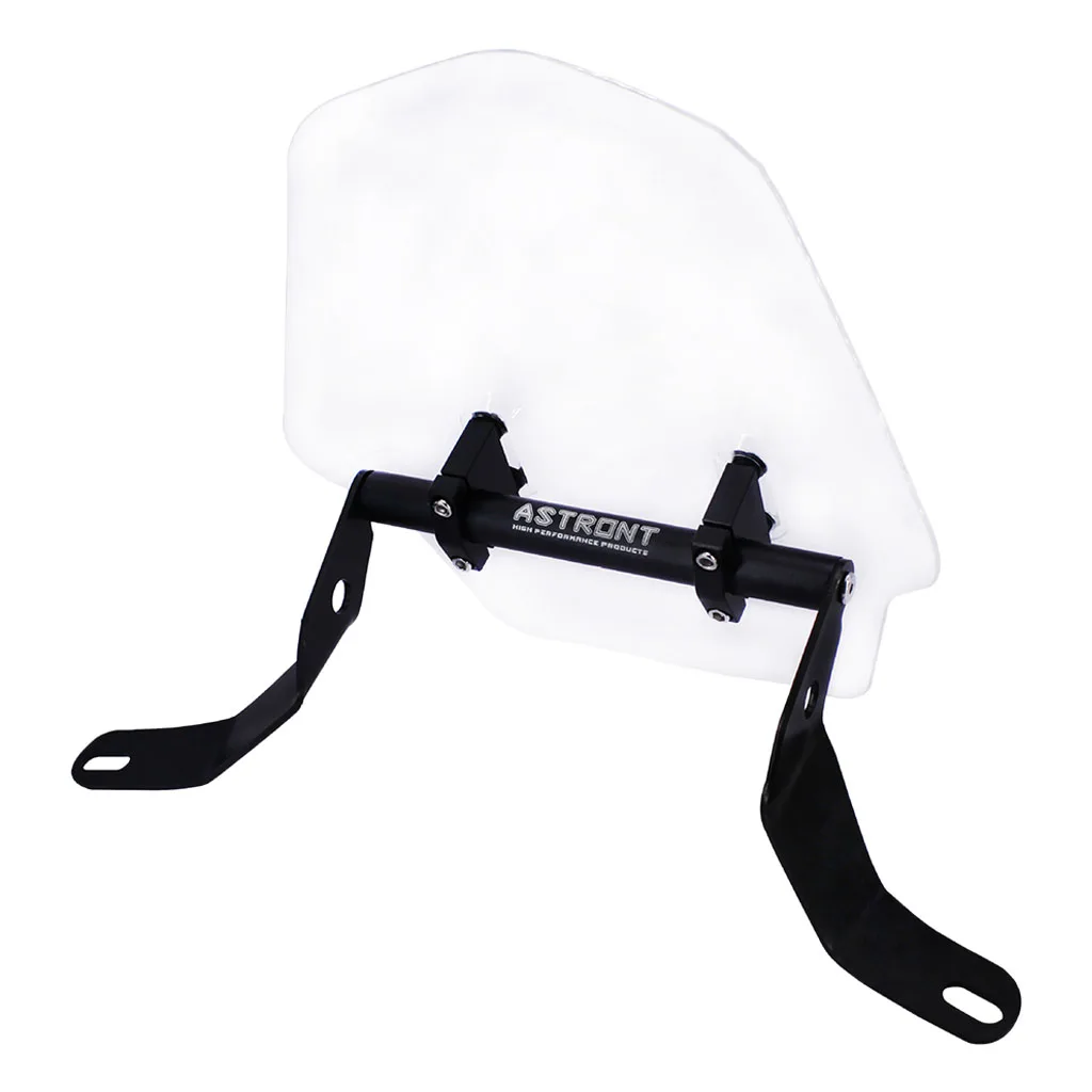 Universal Scooter Motorcycle Motorbike Clear ABS Plastic Front Windshield Windscreen