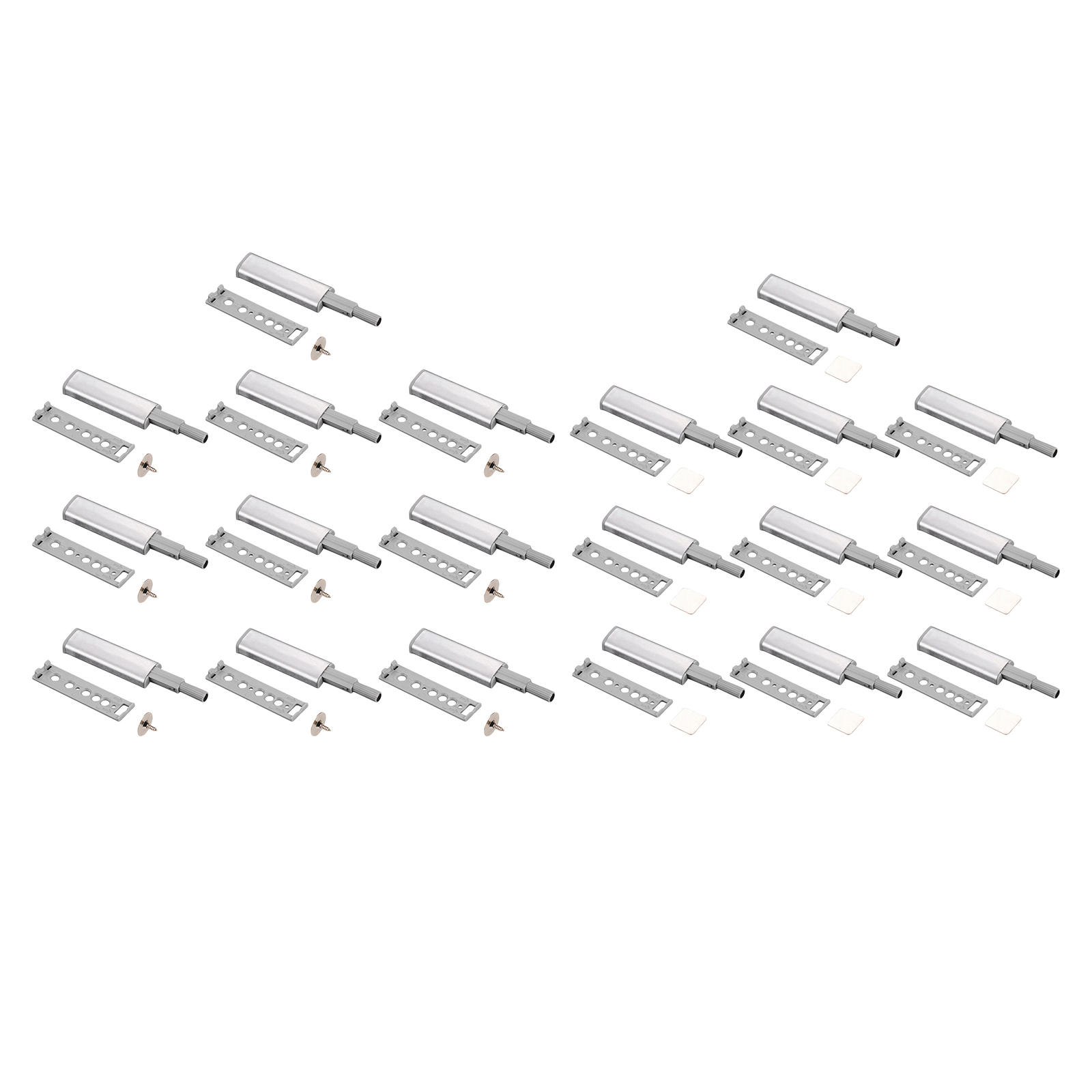 10Pcs/Set Cabinet Door latches Stainless Steel Buffer Easy to Install for Furniture