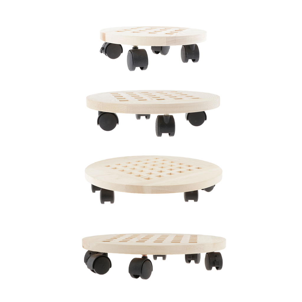 Movable Flower Pot Tray With Wheel Plant Flower Pot Base Plant Stand