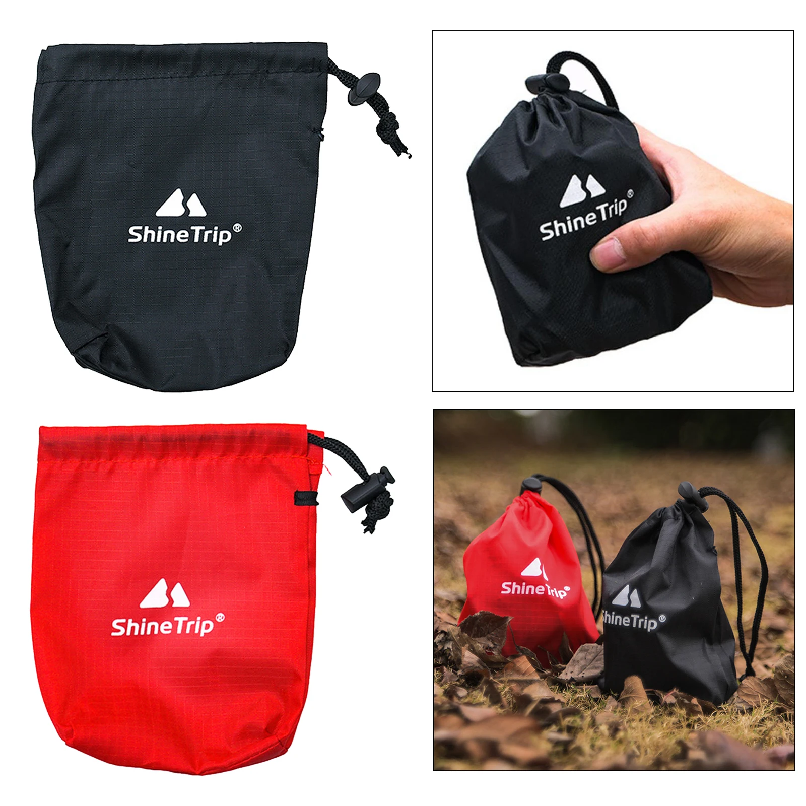 Portable Small Drawstring Storage Bag 6.3x5.7`` Durable Outdoor Camping Nails Organizer Travel Small Items Trinkets Holder