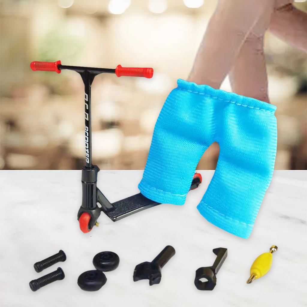 Alloy Finger Scooter Fingerboard Parts Skateboarding Interactive Finger Novelty Toys for Kids Party Favors Gift