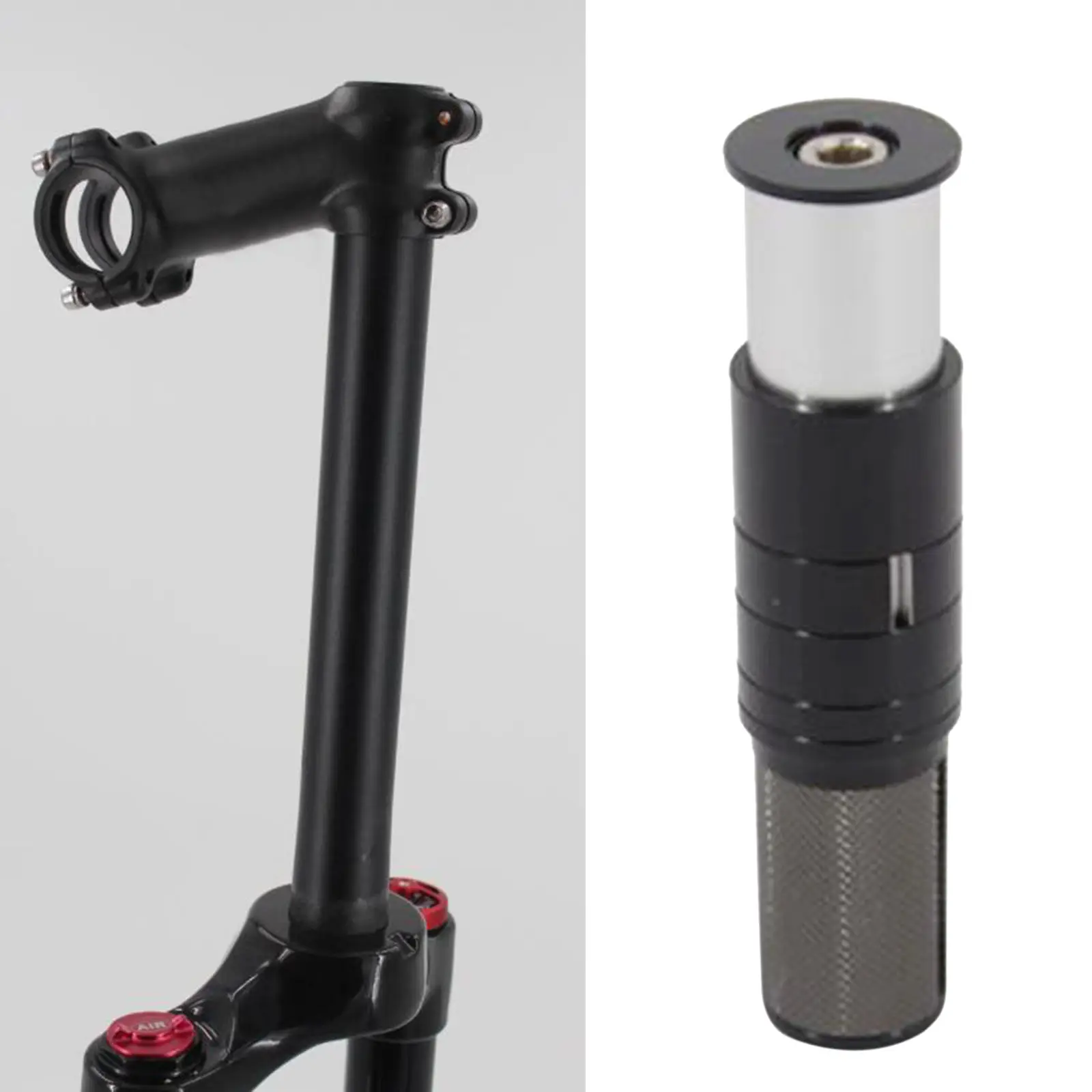 Premium Threadless Quill Stem Adapter Road Mountain Folding Bicycle Stem Conversion Head Up 1 1/8
