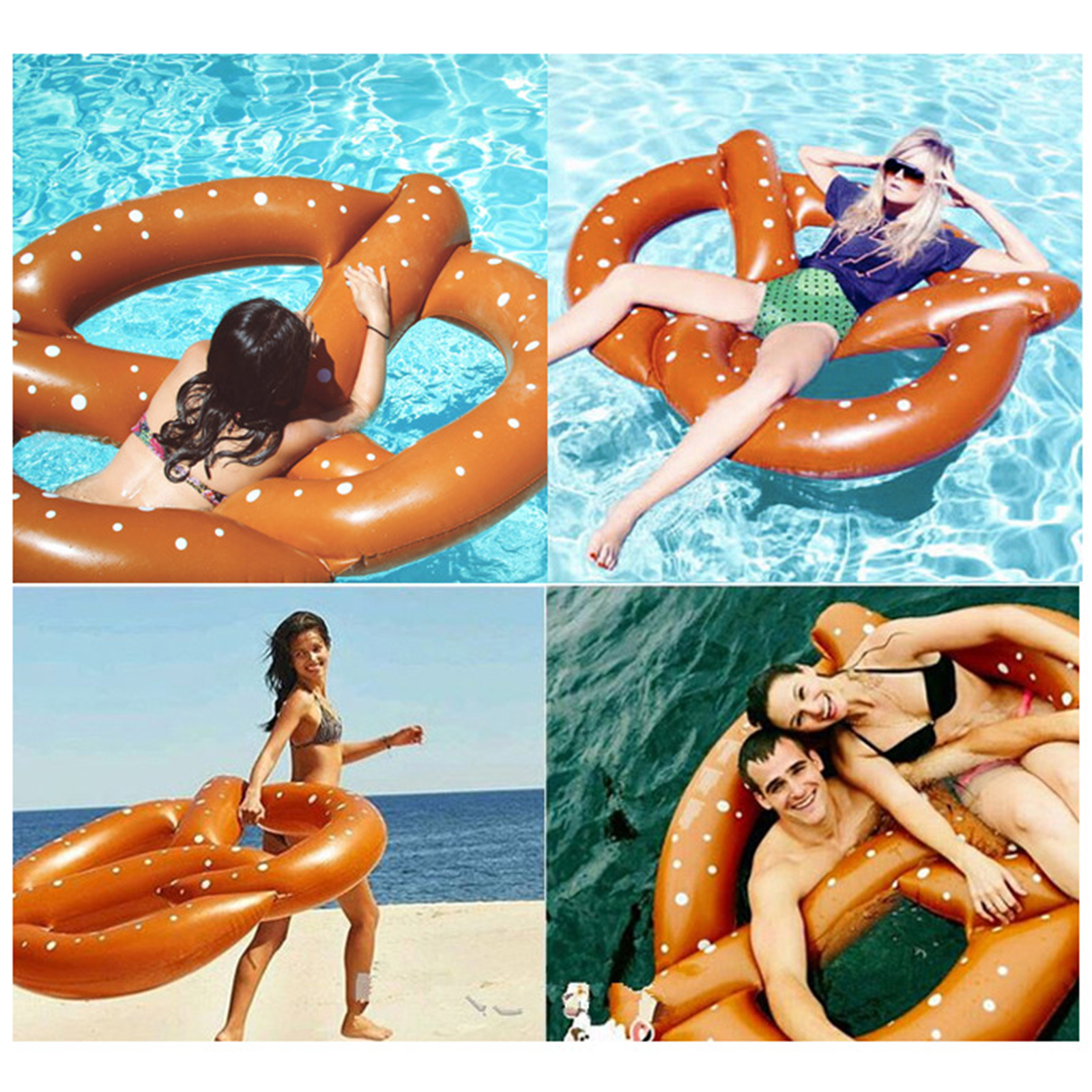 140cm Pool Inflatable Float Funny Water Toy Floating Raft Hammock Beach 330lbs