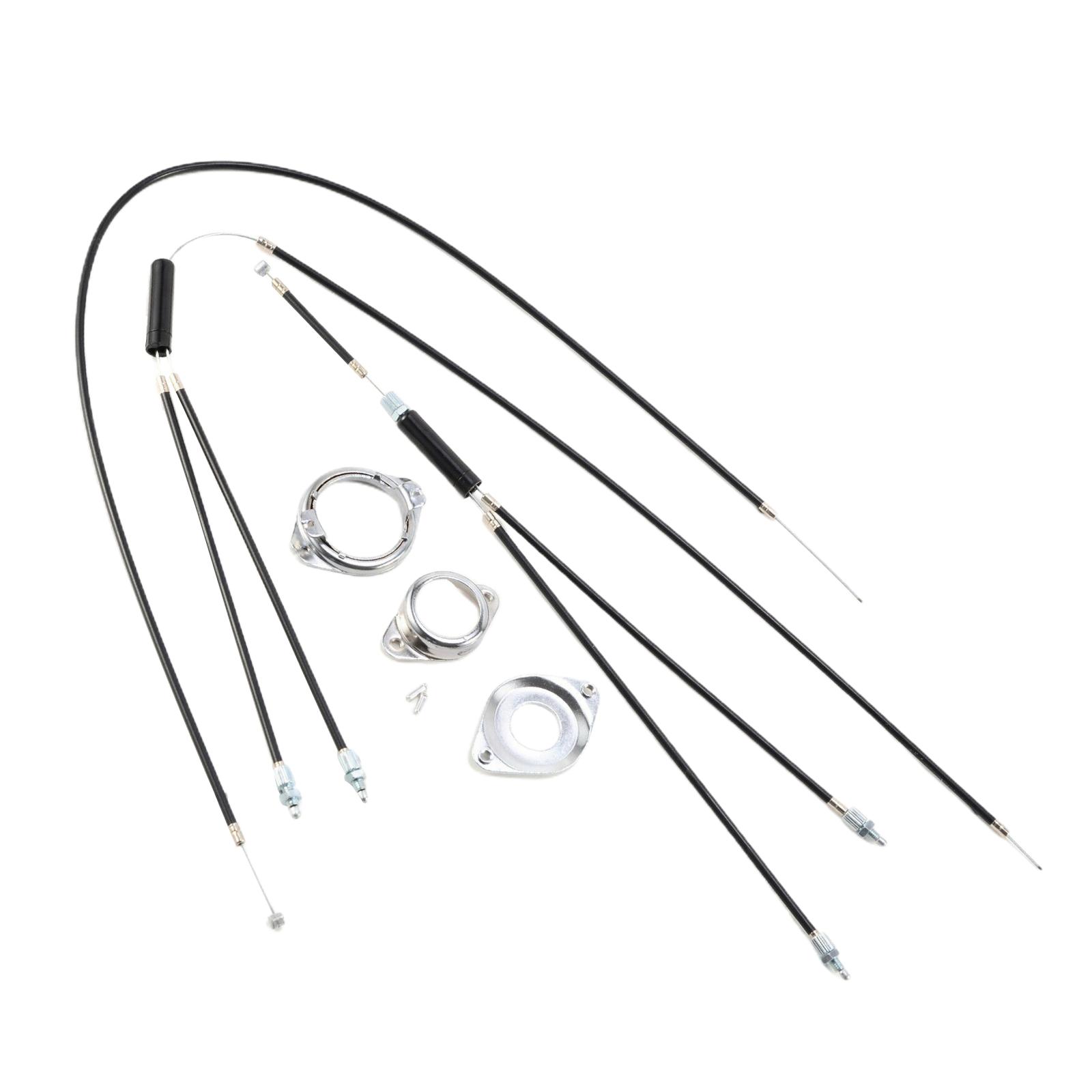 Complete BMX Bike Brake Cables Bicycle Gyro System Front Rear Upper Lower Spinner Rotor Braking Cable Housing Set with Fittings