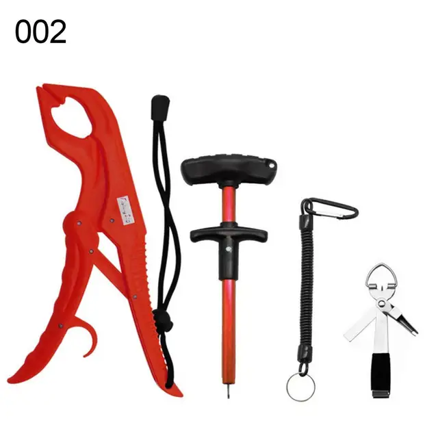 Fishing Grip Set Anti-Slip Handle with T-Shaped Hook Remover Plastic  Floating Fishing Pliers Holder Kit Fish Controller - AliExpress