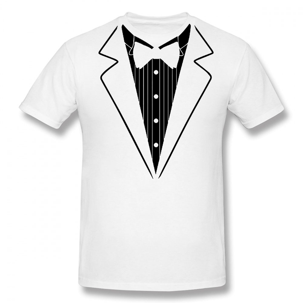 Neuheit Smoking mit Fliege Lustige Unisex Grafik Mode Neue Baumwolle Kurzarm T Shirts Oansatz Harajuku T-shirt – Detail 9