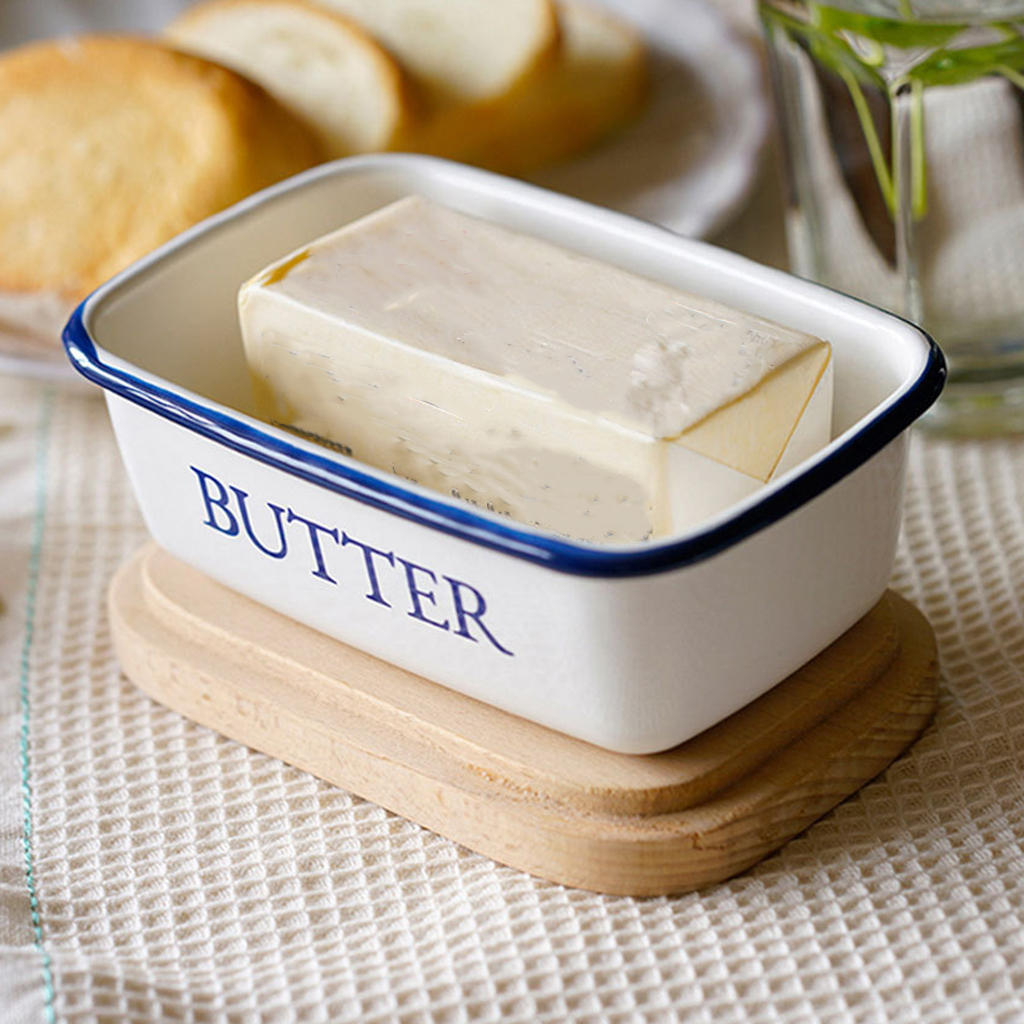 Butter Dish Preservation Flanging Design Multifunctional Butter Container for Countertop Home Kitchen Daily Use Refrigerator