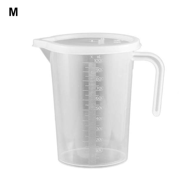 Gwong Clear Scale Measuring Cup with Handle Plastic Graduated Measuring  Mugs for Kitchen(Blue,150ML) 