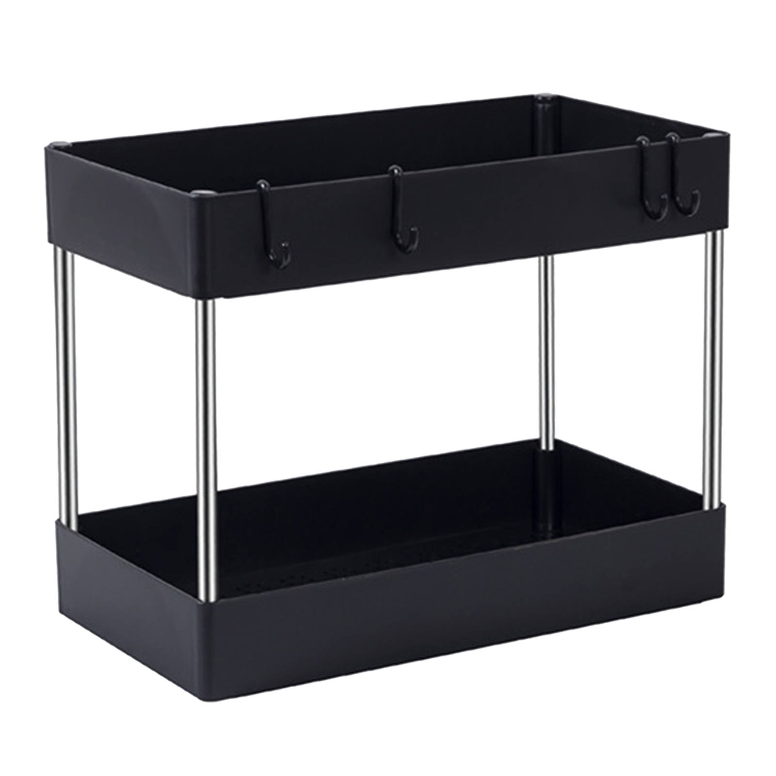 Rolling Storage Cart 2-Tier Dressers Casters Bath Narrow Purpose Trolley Inches Organiser Removable Rack Storage Rack for Garage