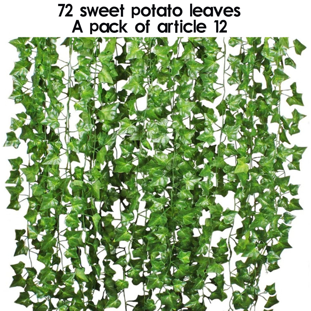 12 Strands 86.4 Feet Artificial Ivy Leaves Vines Garland Greenery Decoration