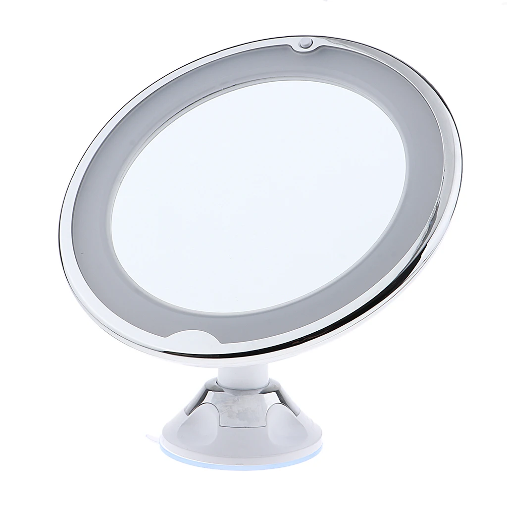  7X Magnifying Bathroom Wall Mount Swivel LED Illuminated Make Up