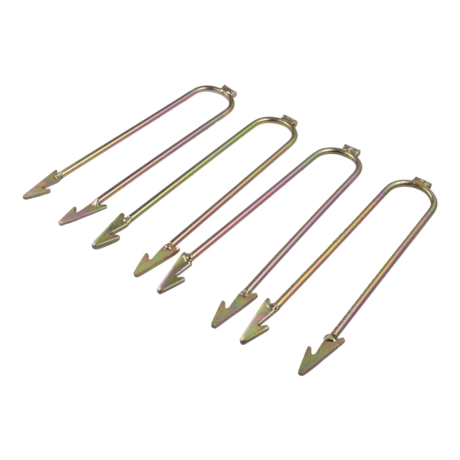 Set of 4 Metal Wind Stakes Ground Anchors fits for Trampolines Fences, Easy To Install