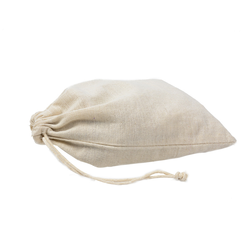 10 teile/los Jute Baumwolle Leinen Kordelzug Schmuck Geschenk Box Verpackung Beutel Display für Kleinigkeiten Lagerung Tasche Zubehör 30x40cm – Detail 1