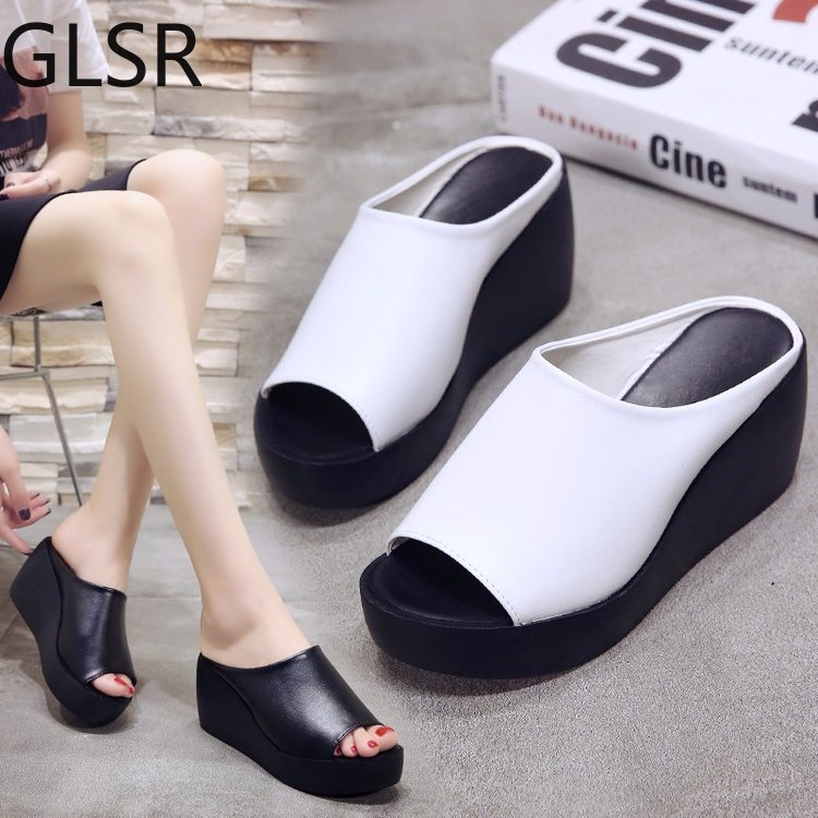 Women's Sandals 7.5cm Platform Wedges | Women's Peep Toes Thick Heel -  Women Sandals - Aliexpress