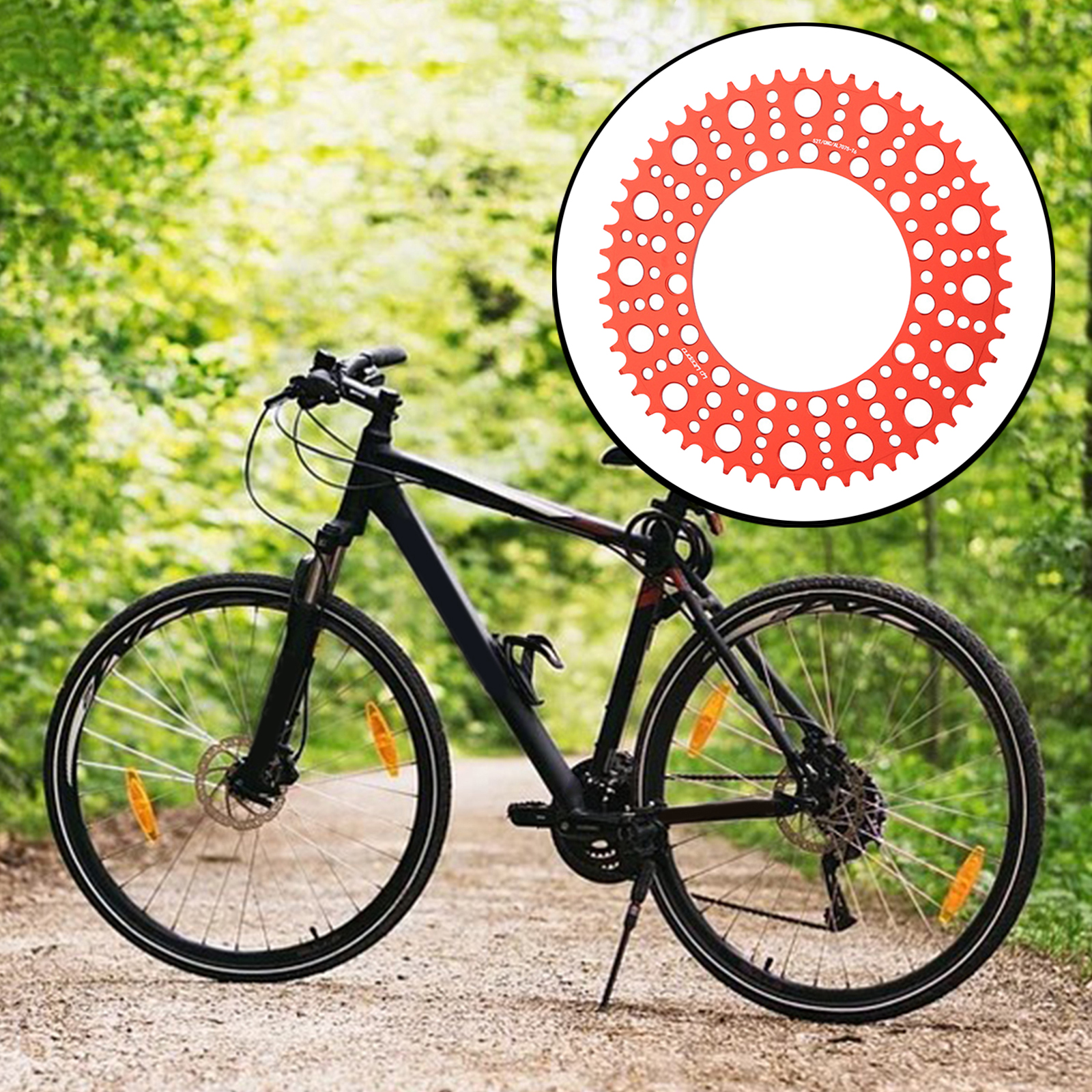 Bike Chainring Mountain Road Bicycle Folding Bike Aluminum Alloy 130 BCD Round Chain Wheel Refit Chainwheel Component Parts