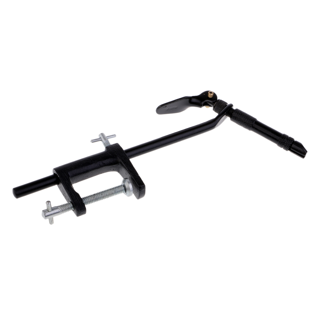 Stainless Steel Fly Tying Vise Mini Travel Fishing C-Clamp Rotary Vice Tier for Tying Flies