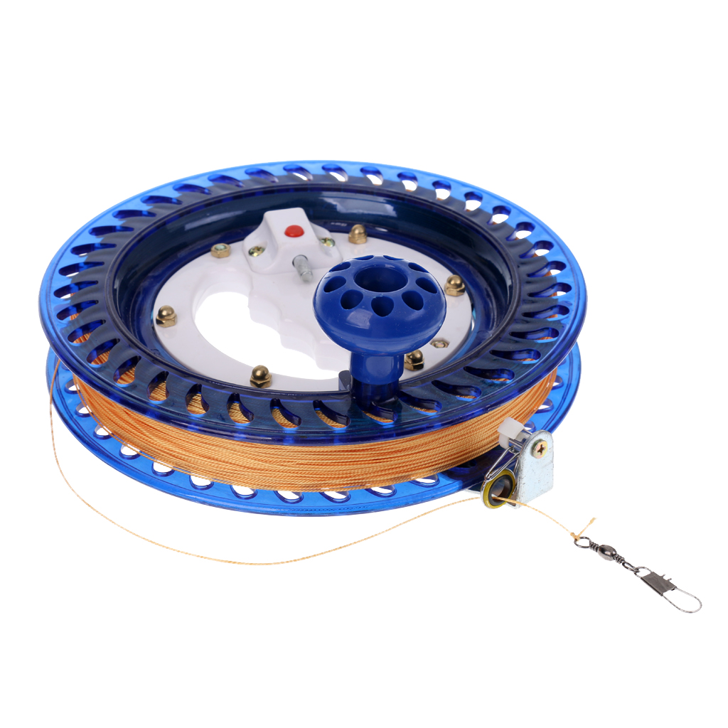Durable Outdoor Fishing Reel Kite Line Winder Winding Reel Grip Wheel with 450 flying Line String Flying Tools for Kids Adult
