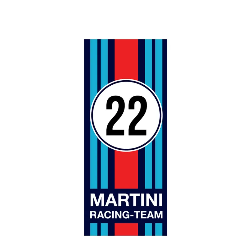 Etiqueta del vinilo adhesivo Exterior De Cinta Estilo Martini Racing Rayas Negro y Oro 