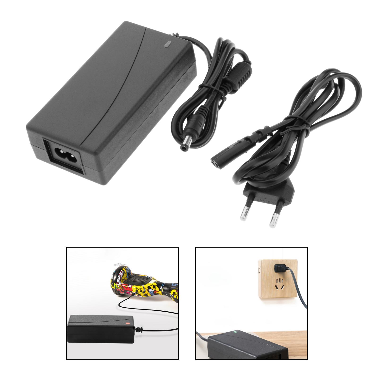 Power Supply DC 5.5mm 42V Fast Charger for Electric Bike Mobility Scooter Skateboard Lithium Battery Charger