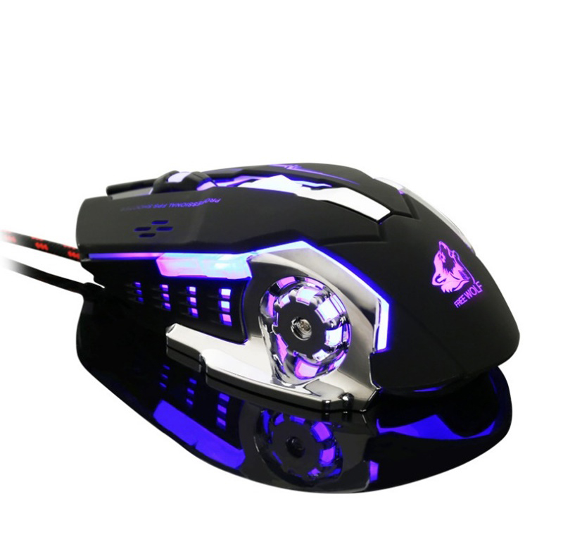 free wolf v5 mouse gamer