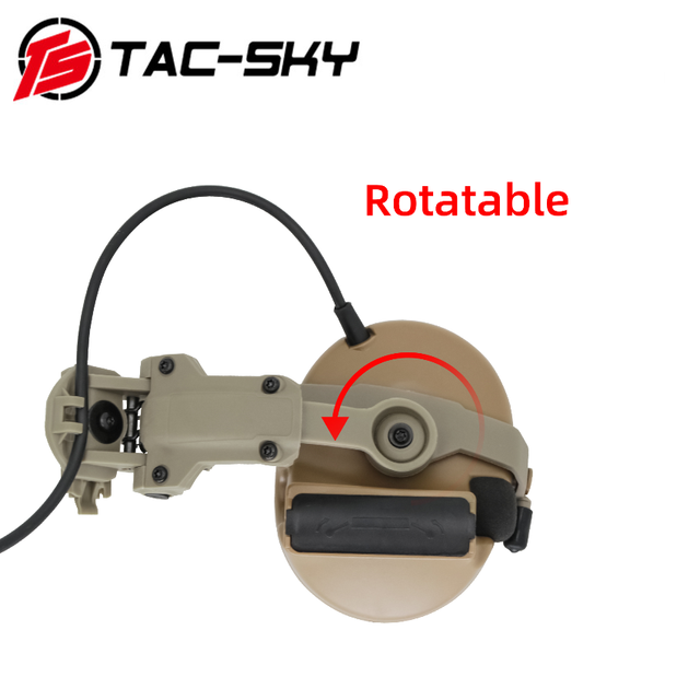 Tactical Helmet Mount ARC Rail Adapter Comtac Mount is Compatible With  Tactical Headset Comtac ii, Comtac iii Headset